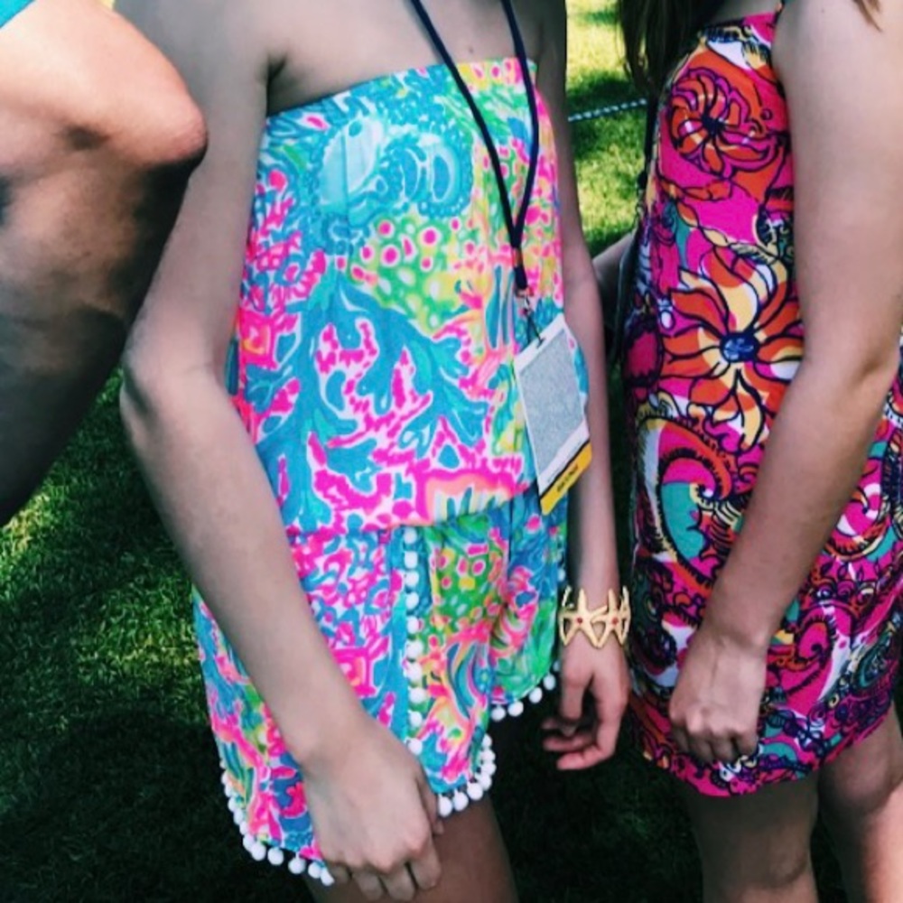 Lily Pulitzer strapless romper